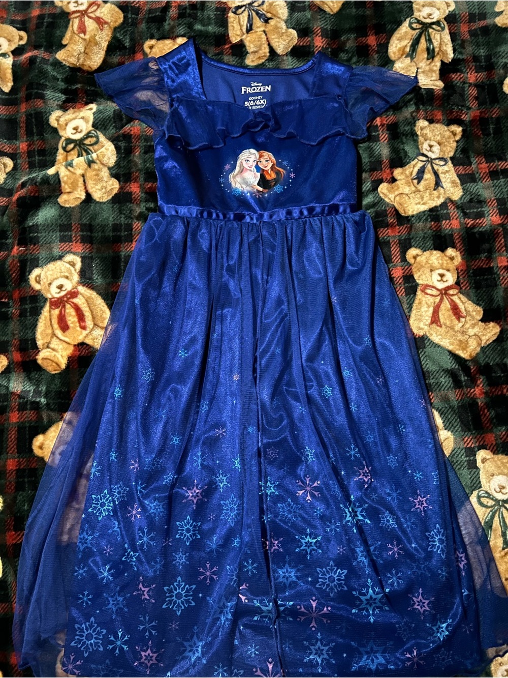 Disney Royal Blue Elsa & Anna Sparkle Tulle Dress